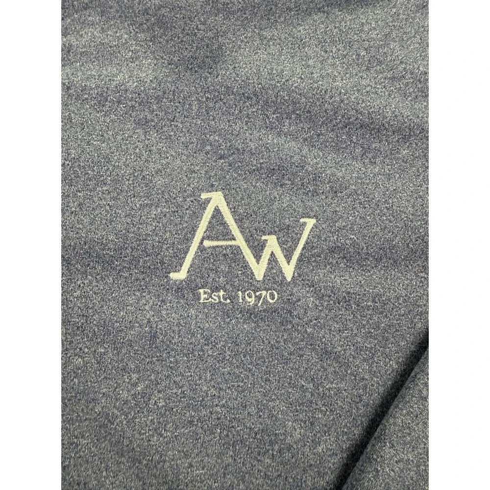 johnnie-O Quarter Zip Pullover Large Blue AW Est 1970 Performance Top